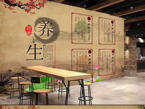 古韵生香 中国风复古四季养生足疗馆背景墙与养生服务融合之道